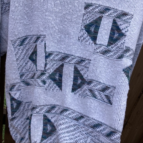 London Fog Geometric Knit Sweater - Picture 3 of 4